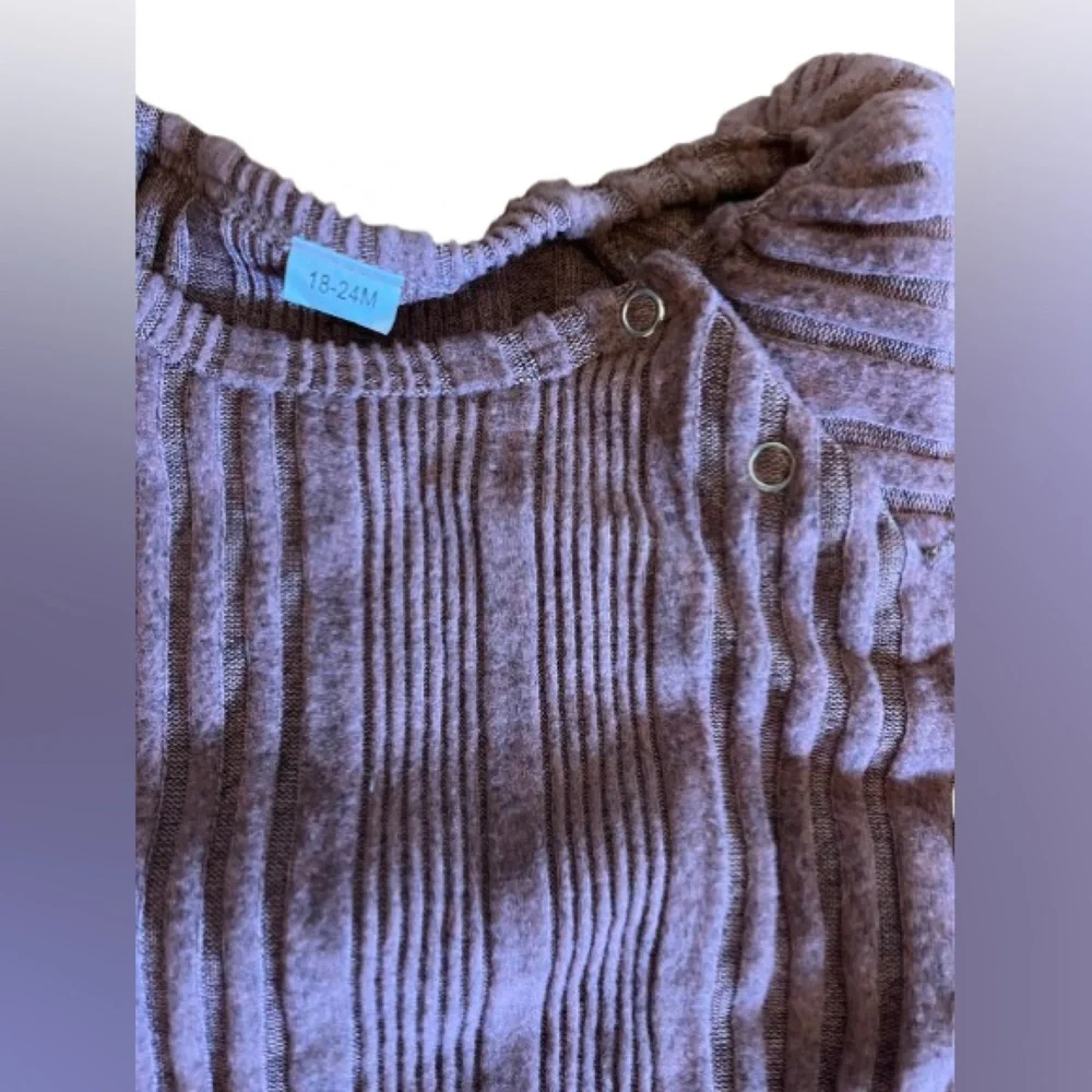 Ribbed Two-Piece Outfit with Headband in Mauva - NWOT